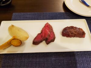 信州牛のグリルと季節の焼き野菜