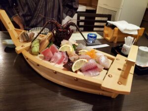 伊勢海老と刺身の舟盛り(その2)