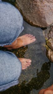 玉造温泉の足湯
