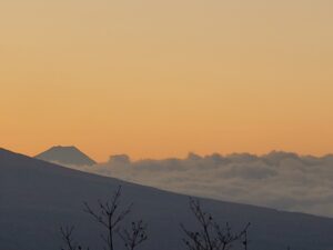 富士山のシルエット